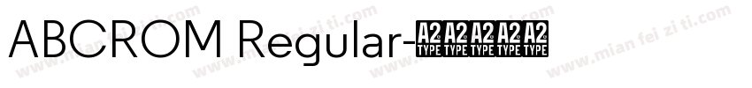 ABCROM Regular字体转换